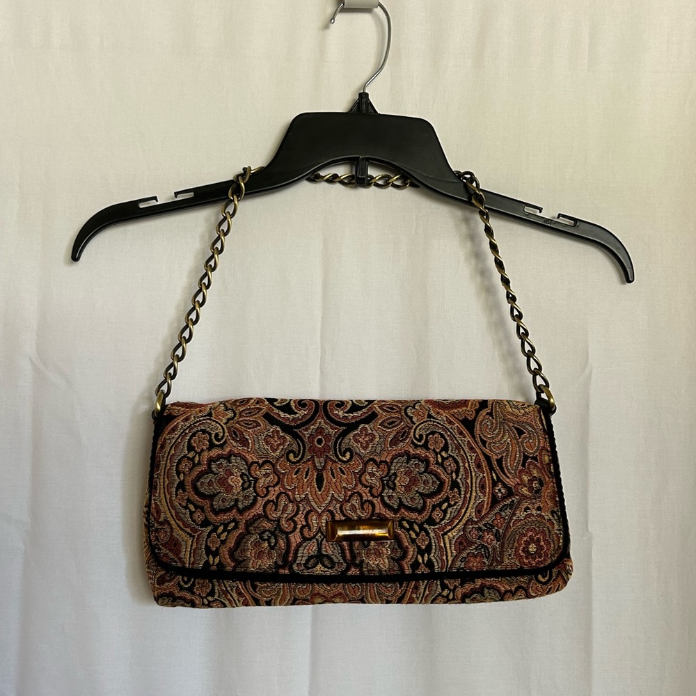 Talbots - Elegant Paisley Clutch Bag - Picture 1 of 7
